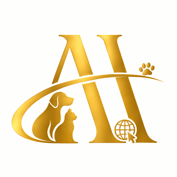 ArterraPaws AP gold pet logo