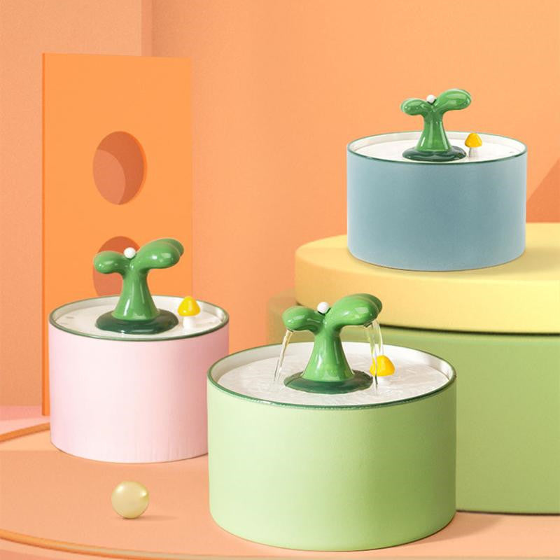 Ceramic automatic cat drinking fountain
